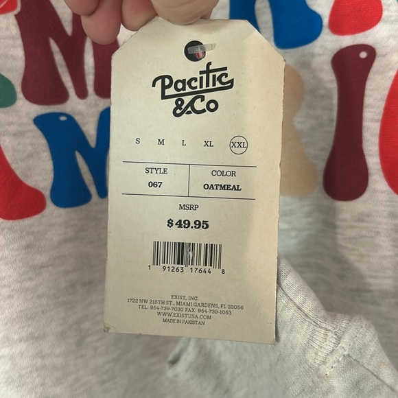 Pacific & Co Classic Crewneck Sweatshirt Retro America multicolor Size 2XL - Picture 6 of 11